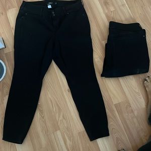 Torrid black jeggings jeans. Size 20R